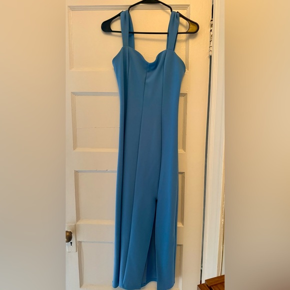 Abercrombie Elegant Blue Strapless Dress - Picture 1 of 4